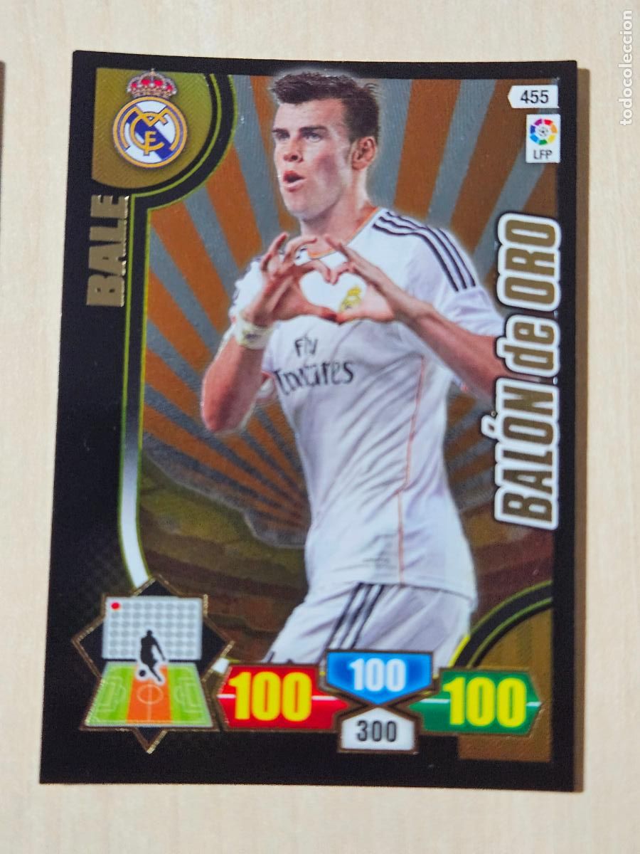 Cromos de f&uacute;tbol: FICHA N&ordm; 455 BALE - ADRENALYN 13 14 - PANINI 2013 -14 - CROMO - BALON DE ORO