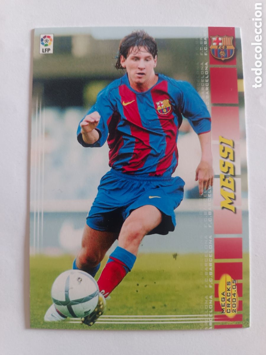 Cromos de f&uacute;tbol: MESSI ROOKIE MEGACRACKS 2004-2005. EXCELENTE ESTADO. DE MI COLECCION PARTICULAR