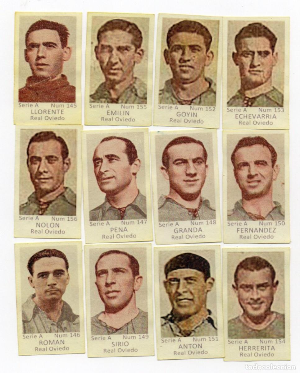 Cromos de f&uacute;tbol: REAL OVIEDO 1944, DE AZAFRAN EL LABRADOR