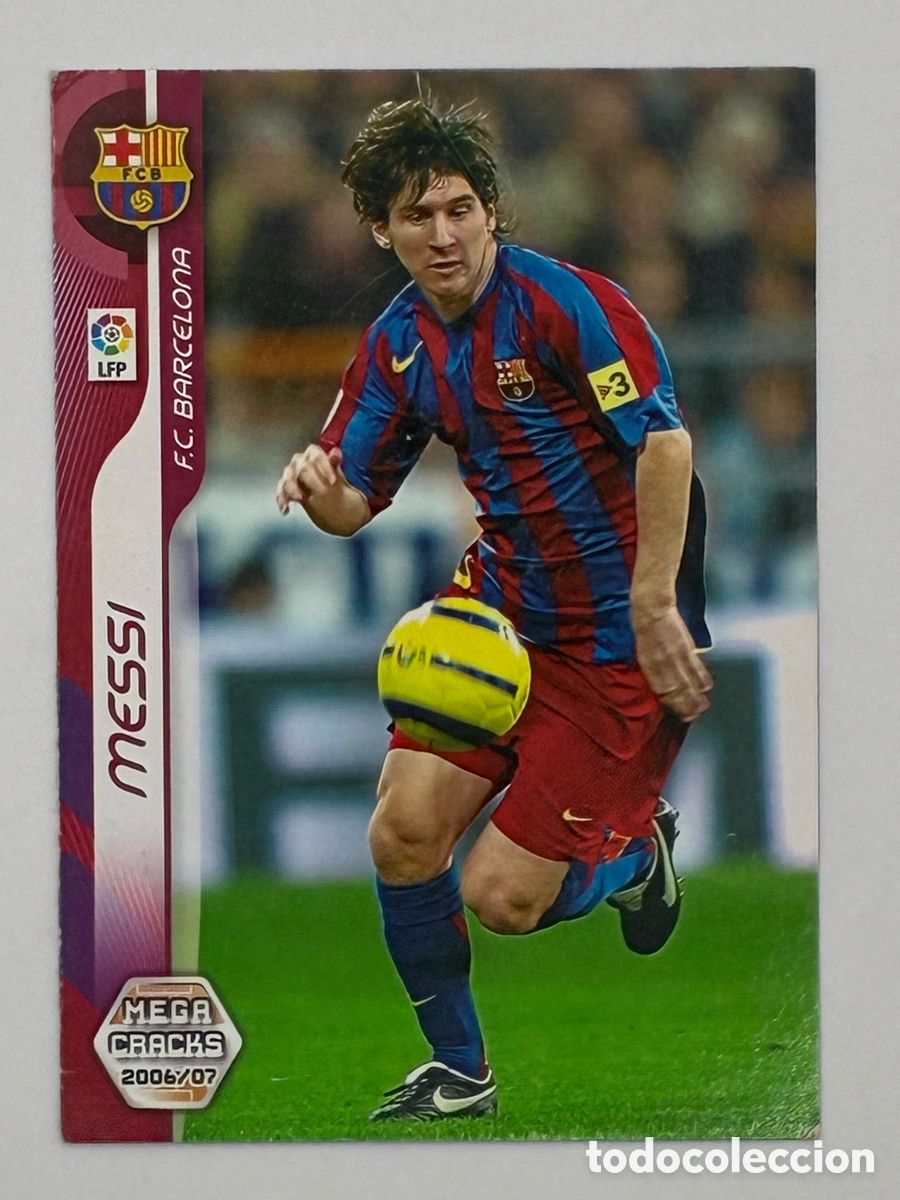 Cromos de f&uacute;tbol: MEGACRACKS 2006 2007 PANINI MESSI # 54 BARCELONA ALBUM LIGA F&Uacute;TBOL MEGA CRACKS MGK