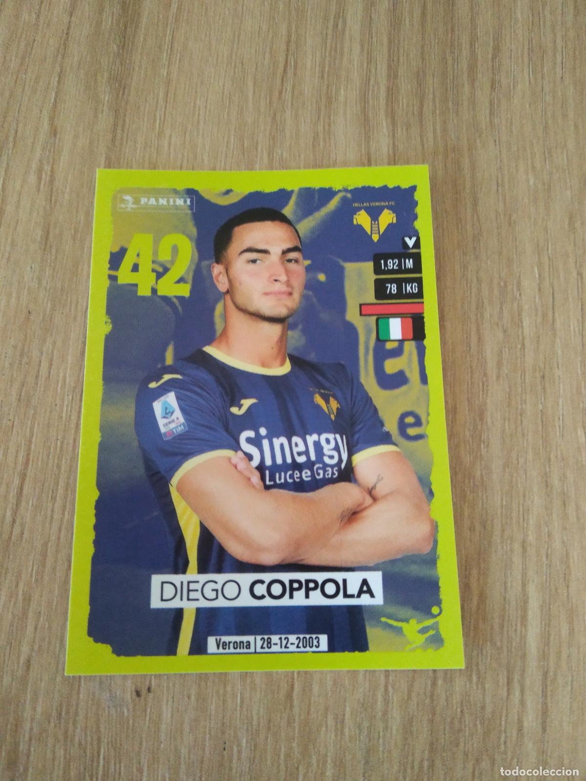 Cromos de f&uacute;tbol: 184 DIEGO COPPOLA HELLAS VERONA CROMO FUTBOL PANINI LIGA ITALIA 23-24 CALCIATORI 2023-2024