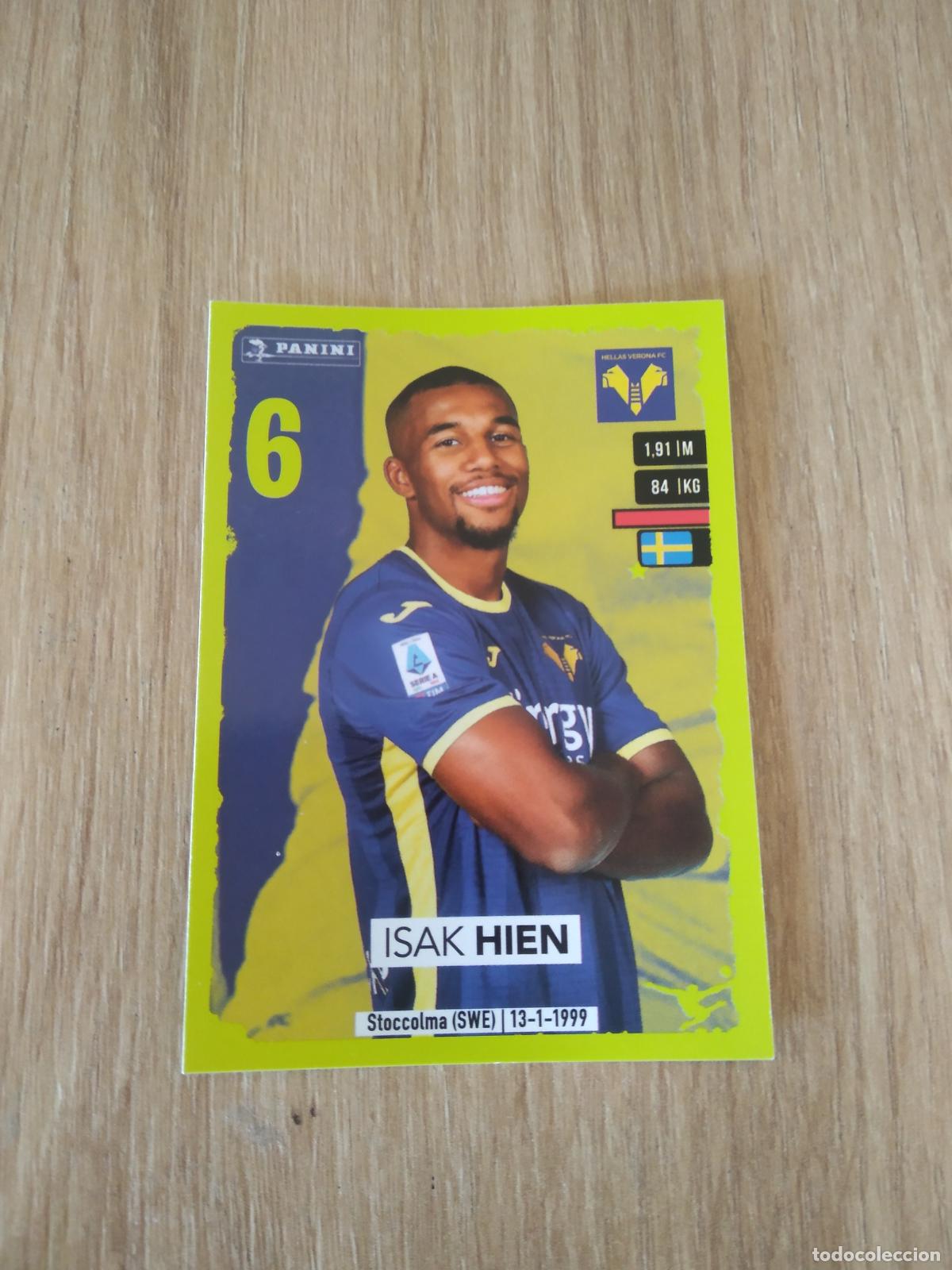 Cromos de f&uacute;tbol: 188 ISAK HIEN HELLAS VERONA CROMO FUTBOL PANINI LIGA ITALIA 23-24 CALCIATORI 2023-2024