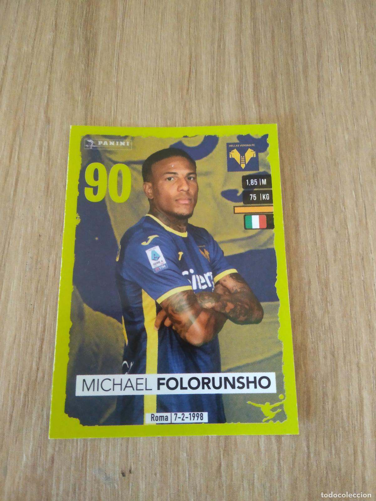 Cromos de f&uacute;tbol: 192 MICHAEL FOLORUNSHO HELLAS VERONA CROMO FUTBOL PANINI LIGA ITALIA 23-24 CALCIATORI 2023-2024