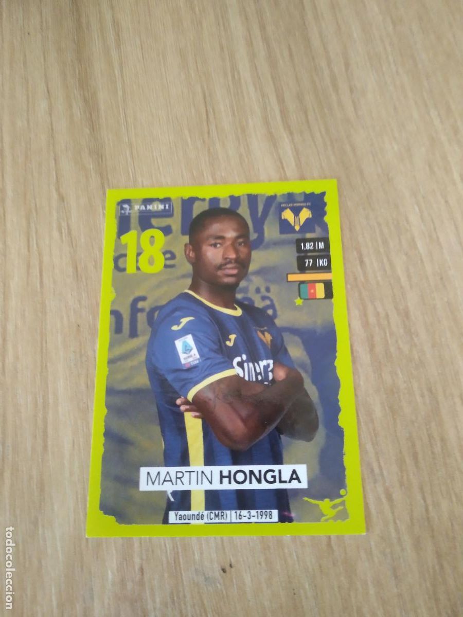 Cromos de f&uacute;tbol: 193 MARTIN HONGLA HELLAS VERONA CROMO FUTBOL PANINI LIGA ITALIA 23-24 CALCIATORI 2023-2024