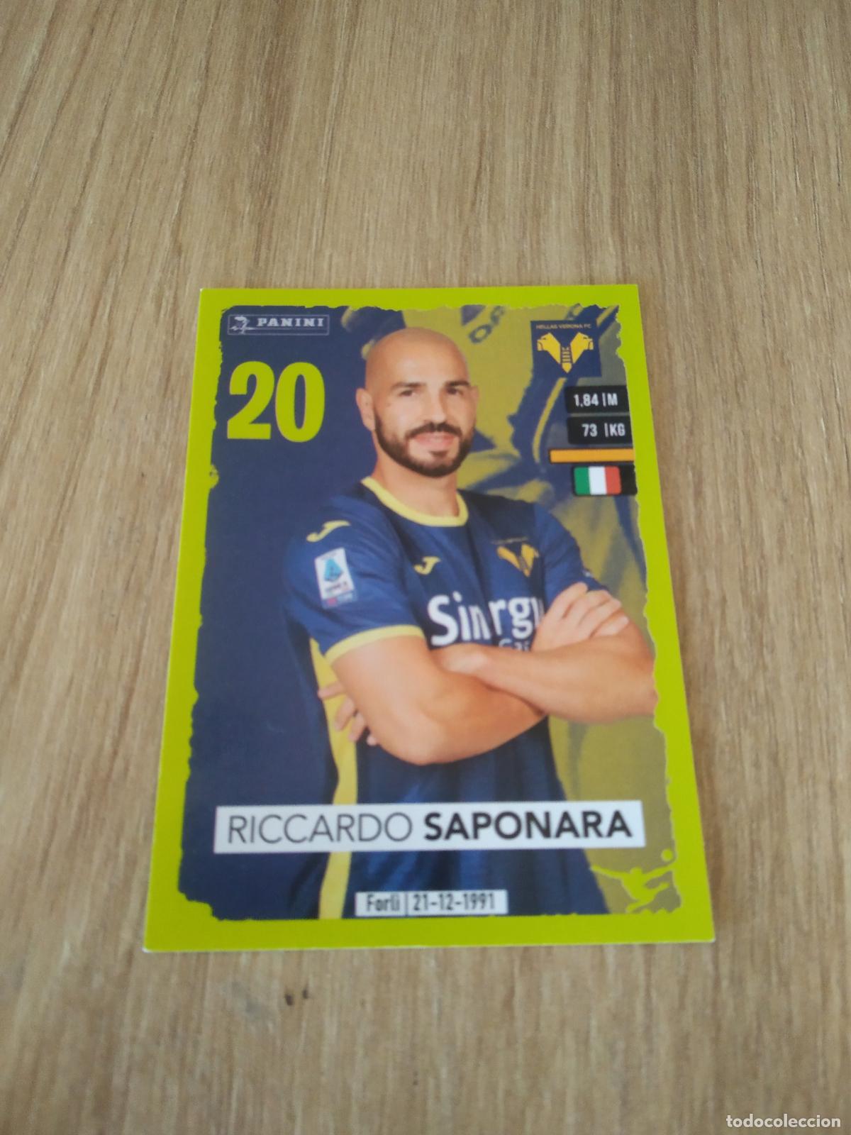 Cromos de f&uacute;tbol: 195 RICCARDO SAPONARA HELLAS VERONA CROMO FUTBOL PANINI LIGA ITALIA 23-24 CALCIATORI 2023-2024