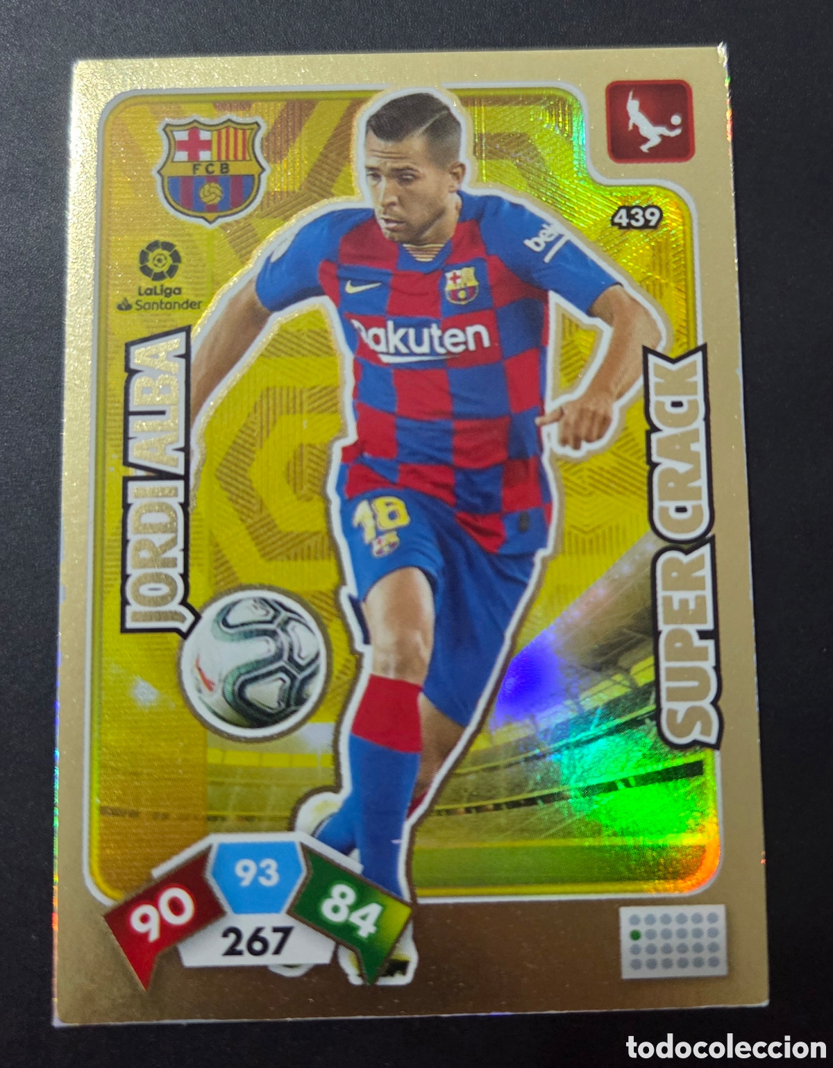 Cromos de f&uacute;tbol: CARTA &deg; 439 JORDI ALBA SUPER CRACK BARCELONA ADRENALYN 2019 2020 19 20