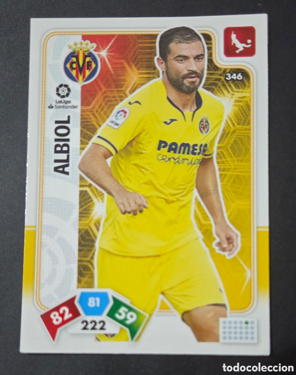 Cromos de f&uacute;tbol: CARTA &deg; 346 ALBIOL VILLARREAL ADRENALYN 2019 2020 19 20