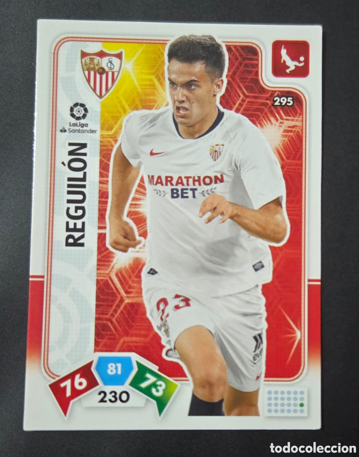 Cromos de f&uacute;tbol: CARTA &deg; 295 REGUILL&Oacute;N SEVILLA FC ADRENALYN 2019 2020 19 20