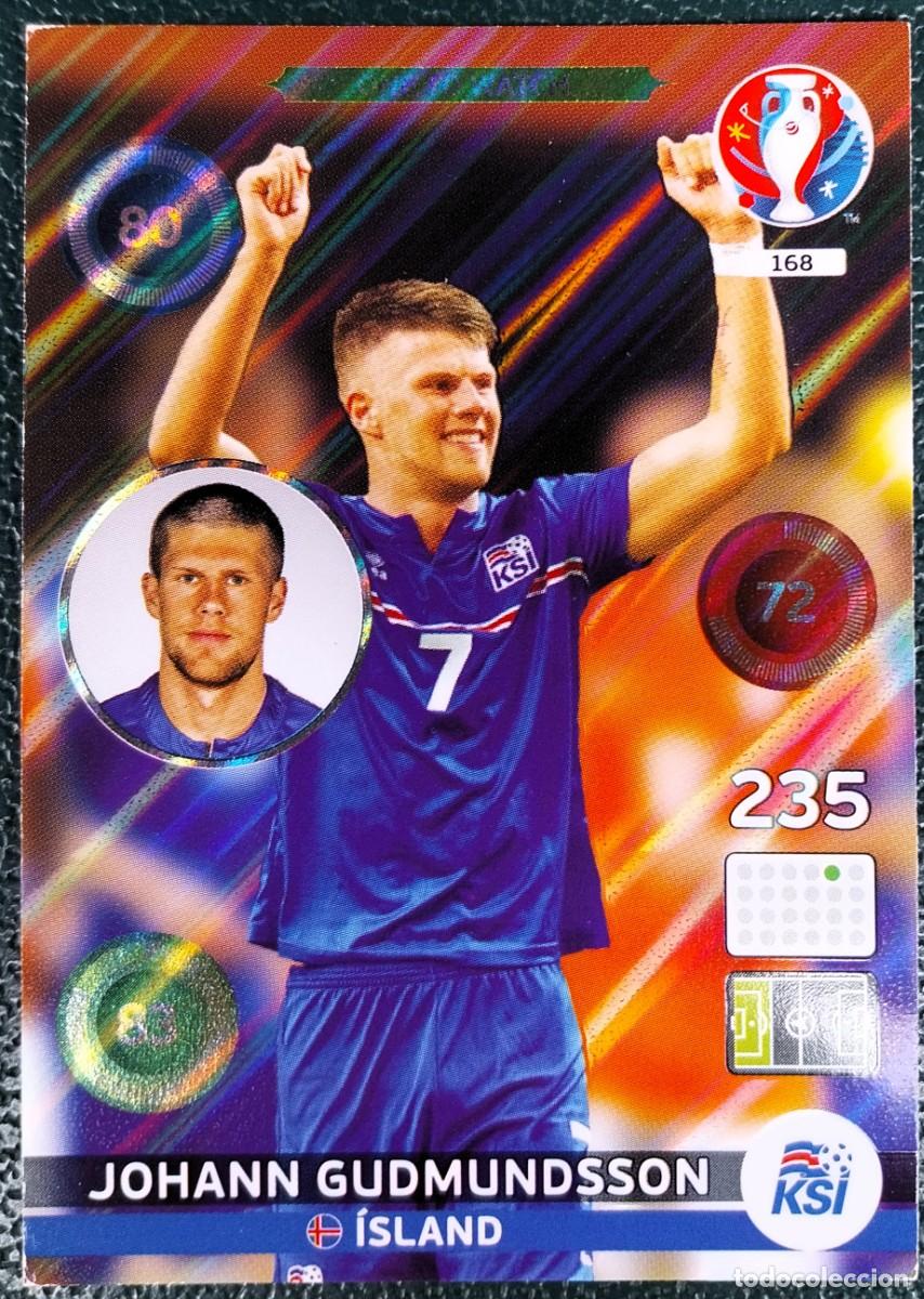 Cromos de f&uacute;tbol: 168 GUDMUNSSON ISLANDIA FICHAS ALBUM ADRENALYN XL EUROCOPA FRANCIA 2016
