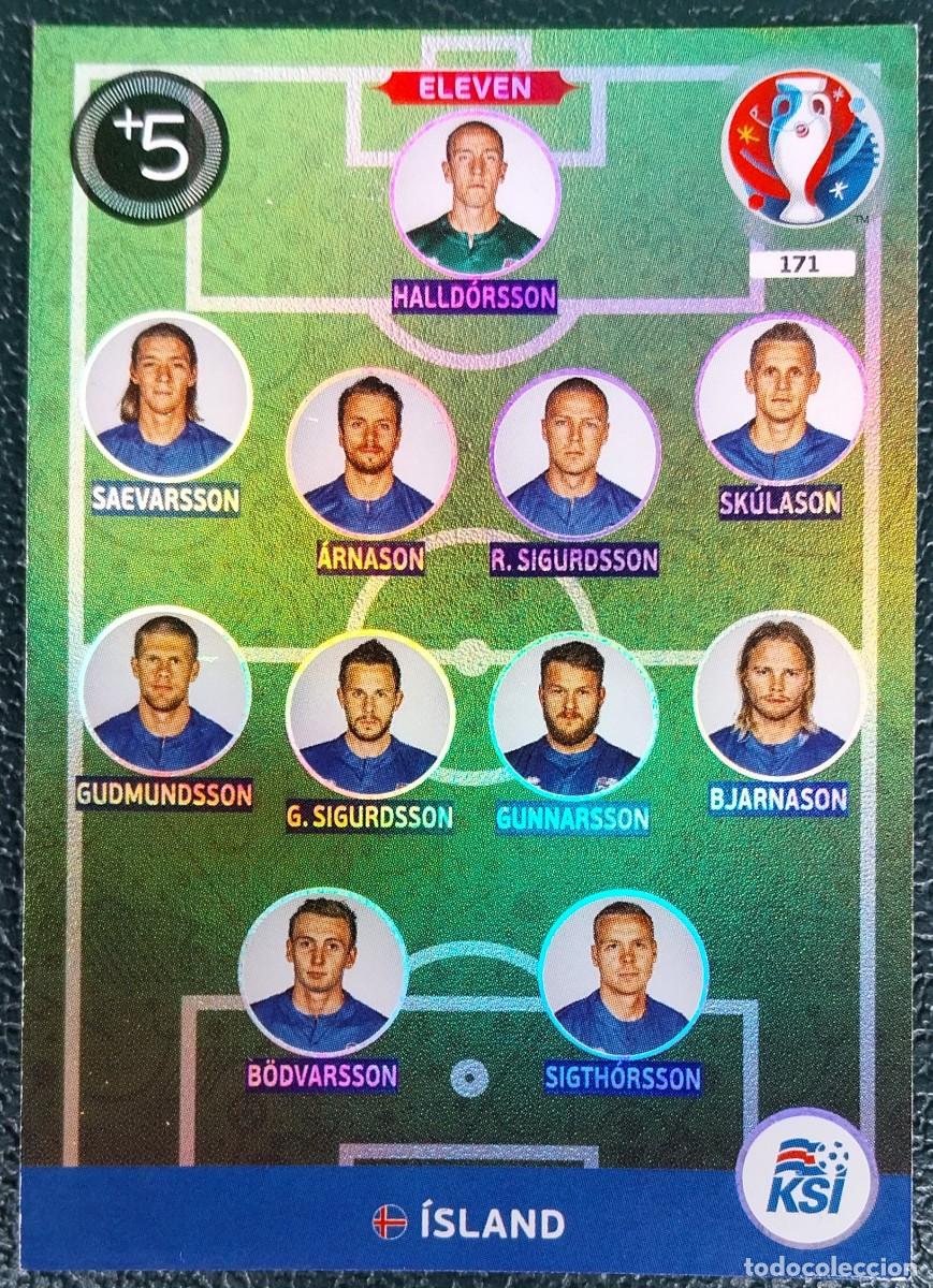 Cromos de f&uacute;tbol: 171 ELEVEN ISLANDIA FICHAS ALBUM ADRENALYN XL EUROCOPA FRANCIA 2016