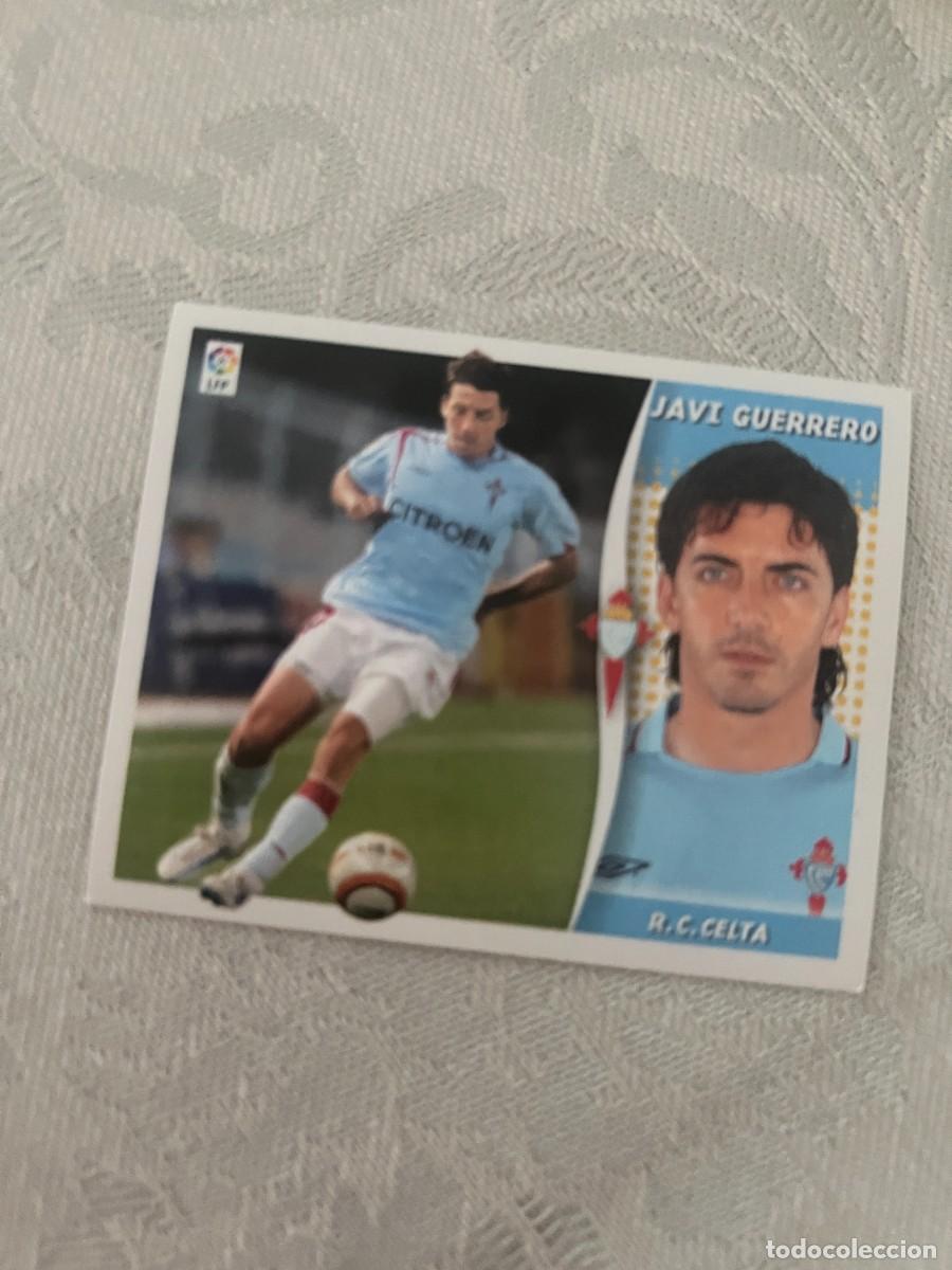Cromos de f&uacute;tbol: JAVI GUERRERO CELTA DE VIGO BAJA SIN PEGAR LIGA ESTE 2006 2007