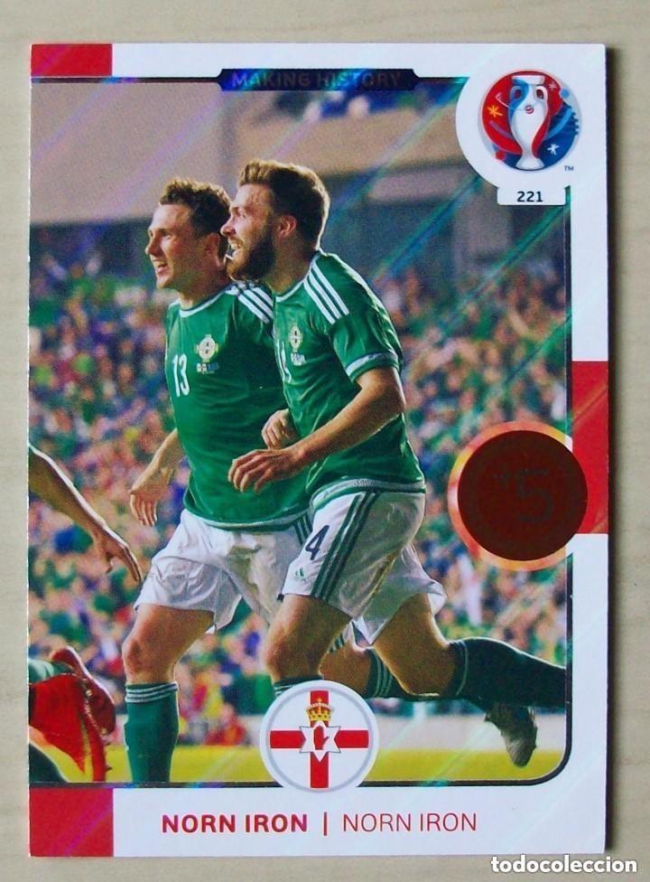 Cromos de f&uacute;tbol: 221 MAKING HISTORY IRLANDA FICHAS ALBUM ADRENALYN XL EUROCOPA FRANCIA 2016