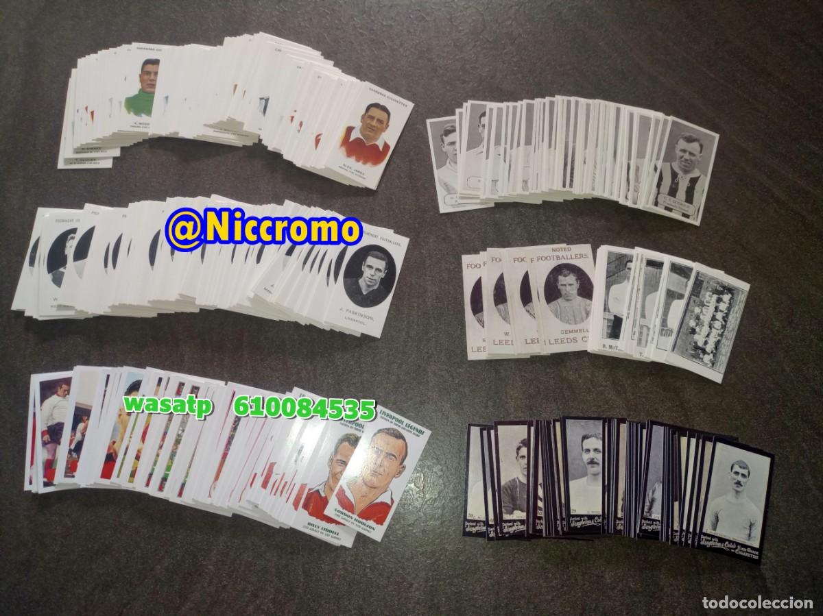 Cromos de f&uacute;tbol: 405 tarjetas de tabaco diferentes del futbol ingles pone reprint a&ntilde;o 1997 reproduciones imprenta