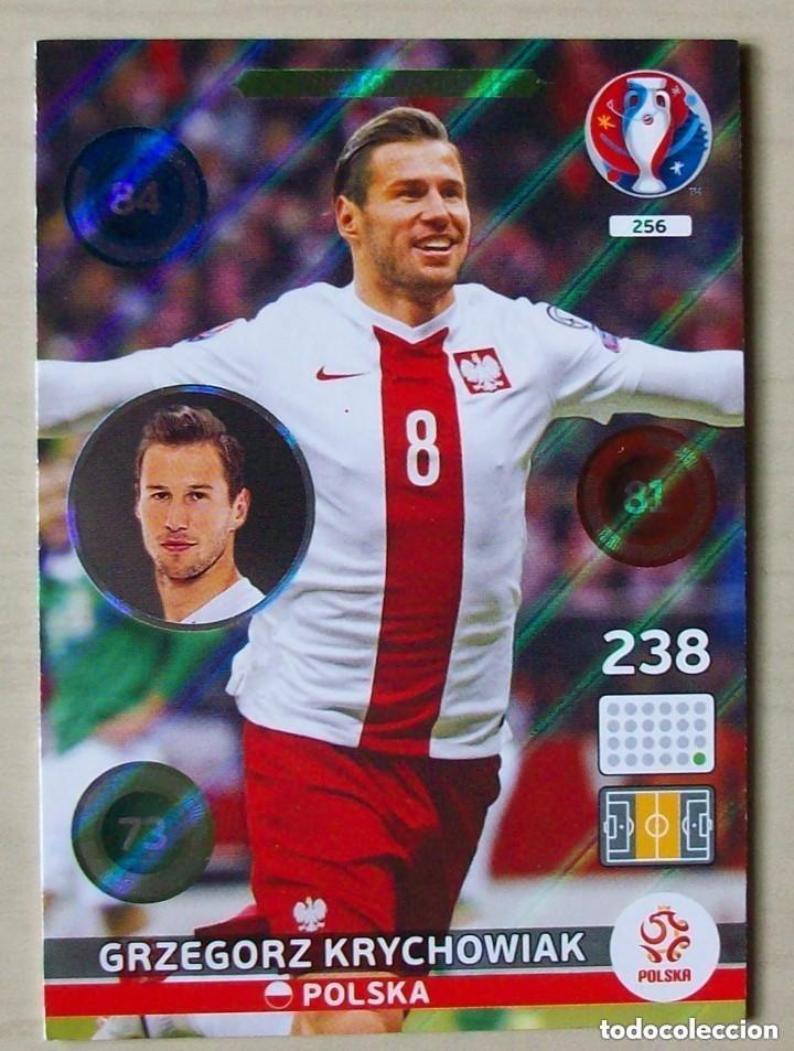 Cromos de f&uacute;tbol: 256 KRYCHOWIAK POLONIA FICHAS ALBUM ADRENALYN XL EUROCOPA FRANCIA 2016
