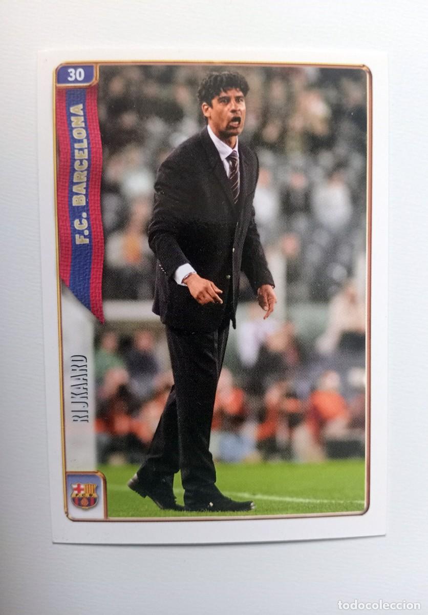 Cromos de f&uacute;tbol: CROMO FUTBOL F.C.BARCELONA MUNDI CROMO 2004-2005: ENTRENADOR FRANCK RIJKKAARD