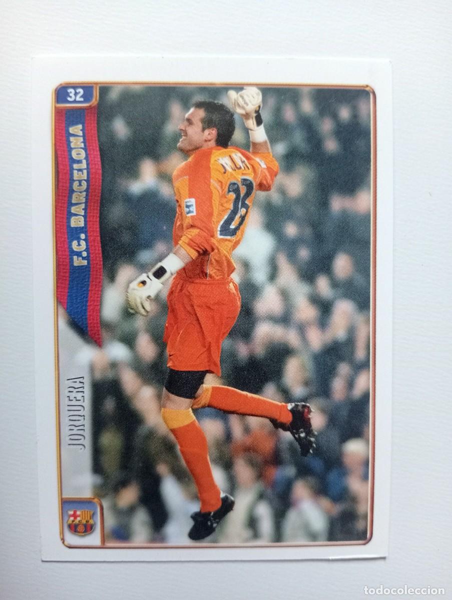 Cromos de f&uacute;tbol: CROMO FUTBOL F.C.BARCELONA MUNDI CROMO 2004-2005: JORQUERA