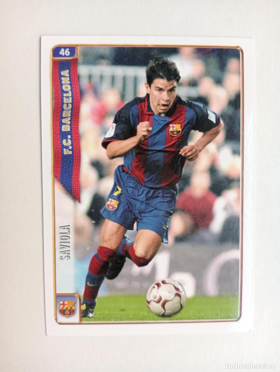 Cromos de f&uacute;tbol: CROMO FUTBOL F.C.BARCELONA MUNDI CROMO 2004-2005: SAVIOLA