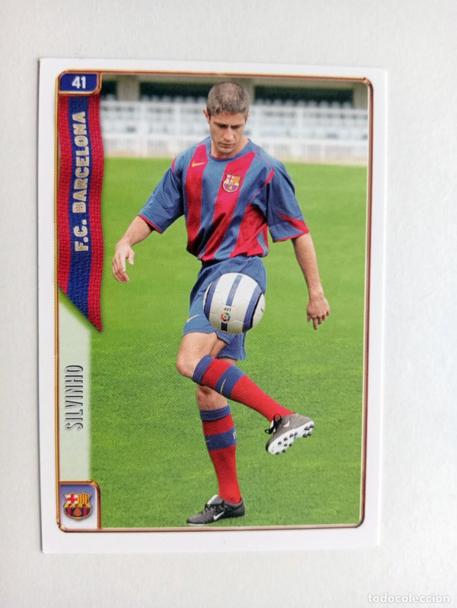 Cromos de f&uacute;tbol: CROMO FUTBOL F.C.BARCELONA MUNDI CROMO 2004-2005: SILVINHO