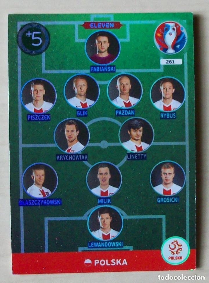 Football Stickers: 261 ELEVEN POLONIA FICHAS ALBUM ADRENALYN XL EUROCOPA FRANCIA 2016