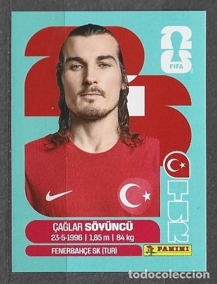 Cartes &agrave; collectionner de Football: Mundial 2026 - &Ccedil;aglar S&ouml;y&uuml;nc&uuml; - N&ordm; 6 - Turkia