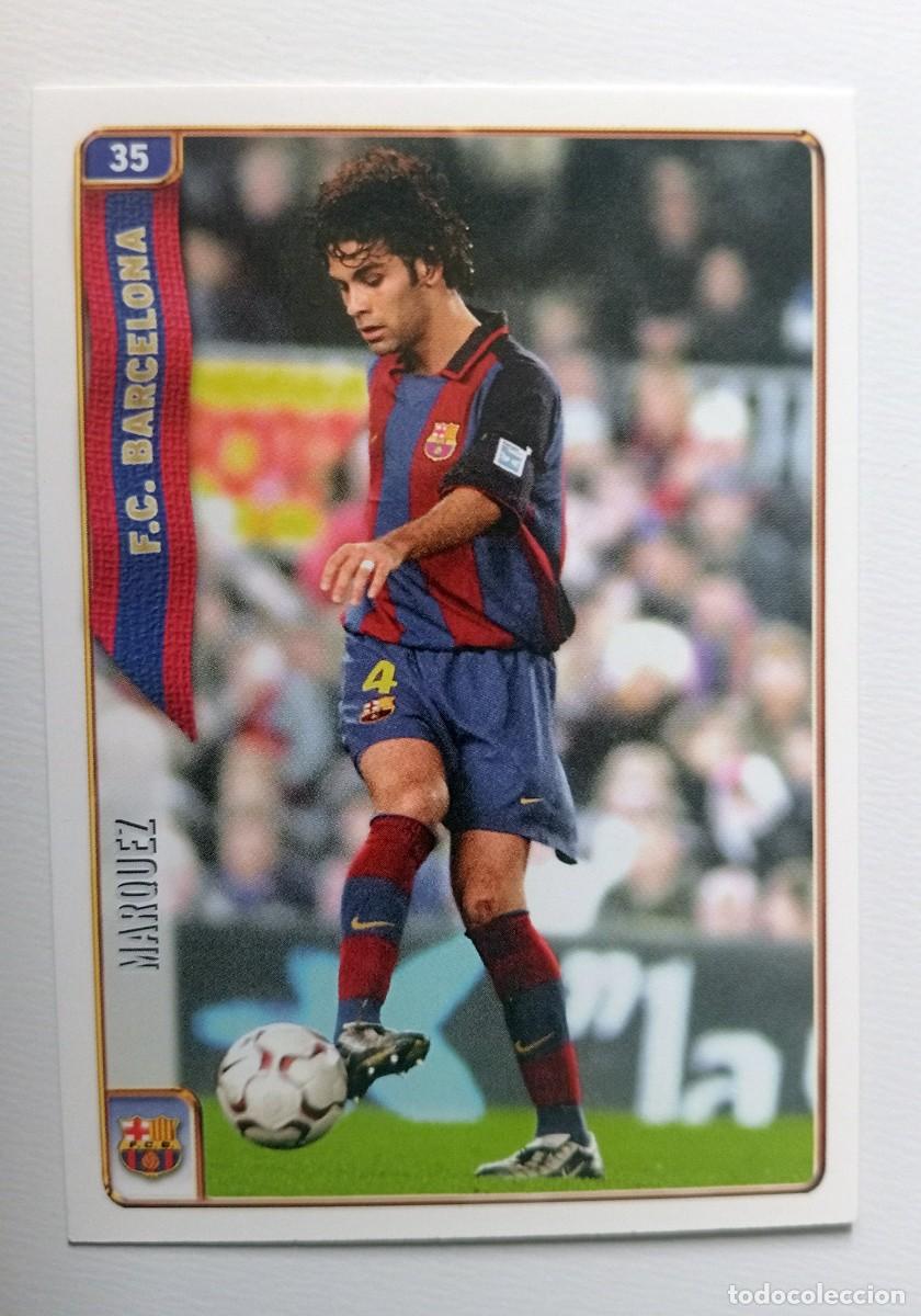 Cromos de f&uacute;tbol: CROMO FUTBOL F.C.BARCELONA MUNDI CROMO 2004-2005: RAFA M&Aacute;RQUEZ