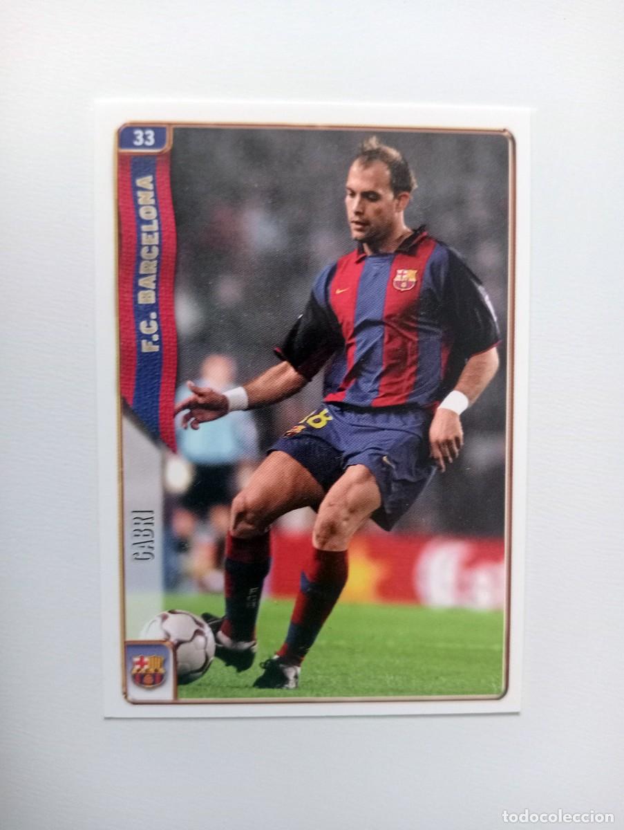 Cromos de f&uacute;tbol: CROMO FUTBOL F.C.BARCELONA MUNDI CROMO 2004-2005: GABRI