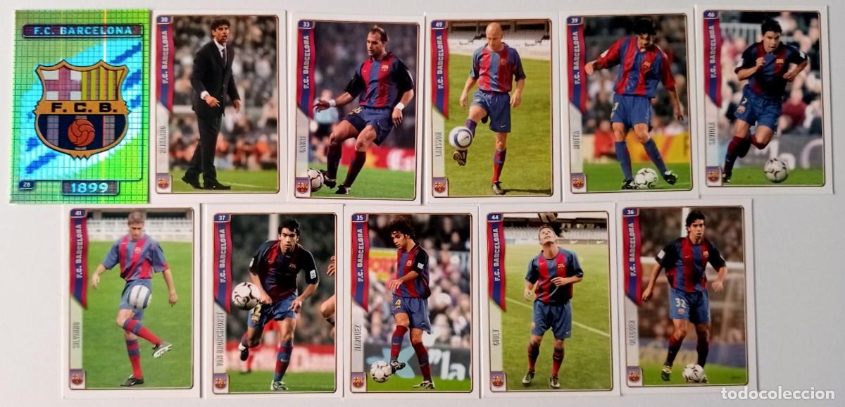 Cromos de f&uacute;tbol: F.C. BARCELONA LOTE CROMOS FUTBOL TRADING CARDS MUNDI CROMO 2004-2005