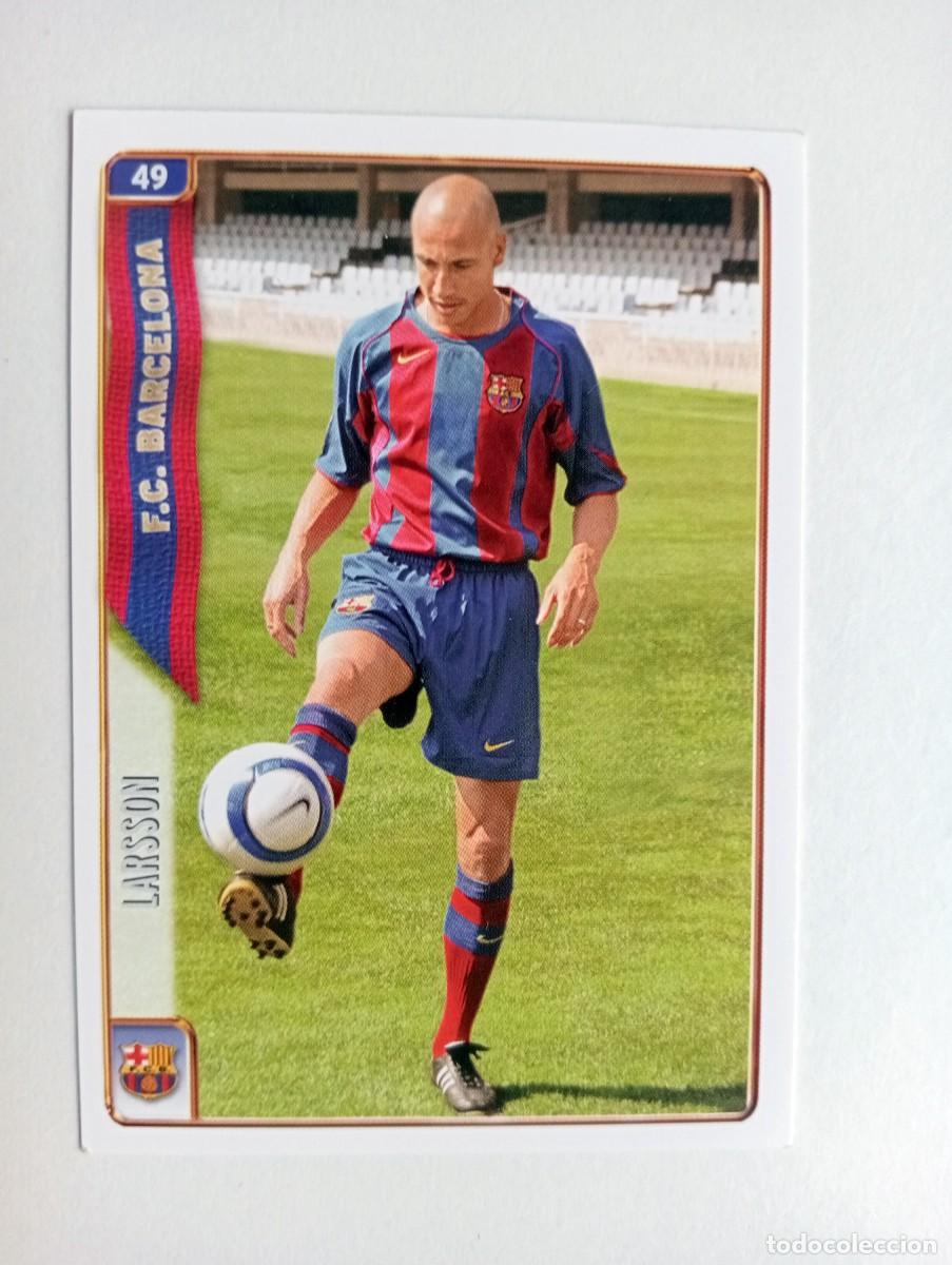 Figurine di Calcio: CROMO FUTBOL F.C.BARCELONA MUNDI CROMO 2004-2005: HENRIK LARSSON