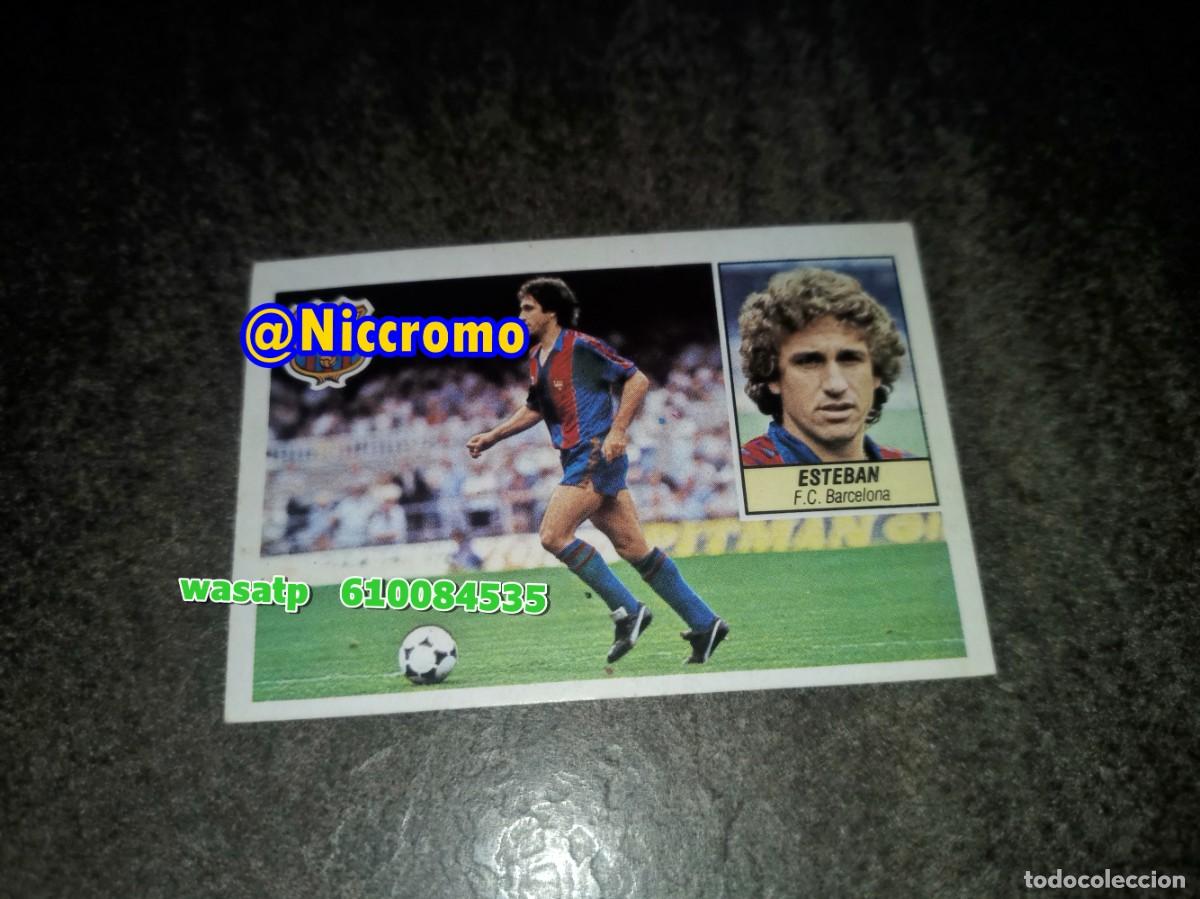 Cromos de f&uacute;tbol: esteban barcelona 1984 1985 ed este 84 85 cromo nuevo sin pegar niccromo