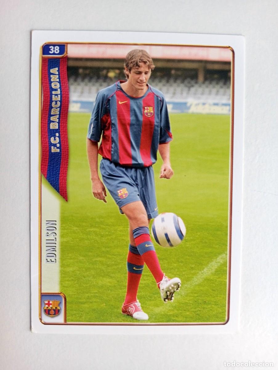 Cromos de f&uacute;tbol: CROMO FUTBOL F.C.BARCELONA MUNDI CROMO 2004-2005: EDMILSON