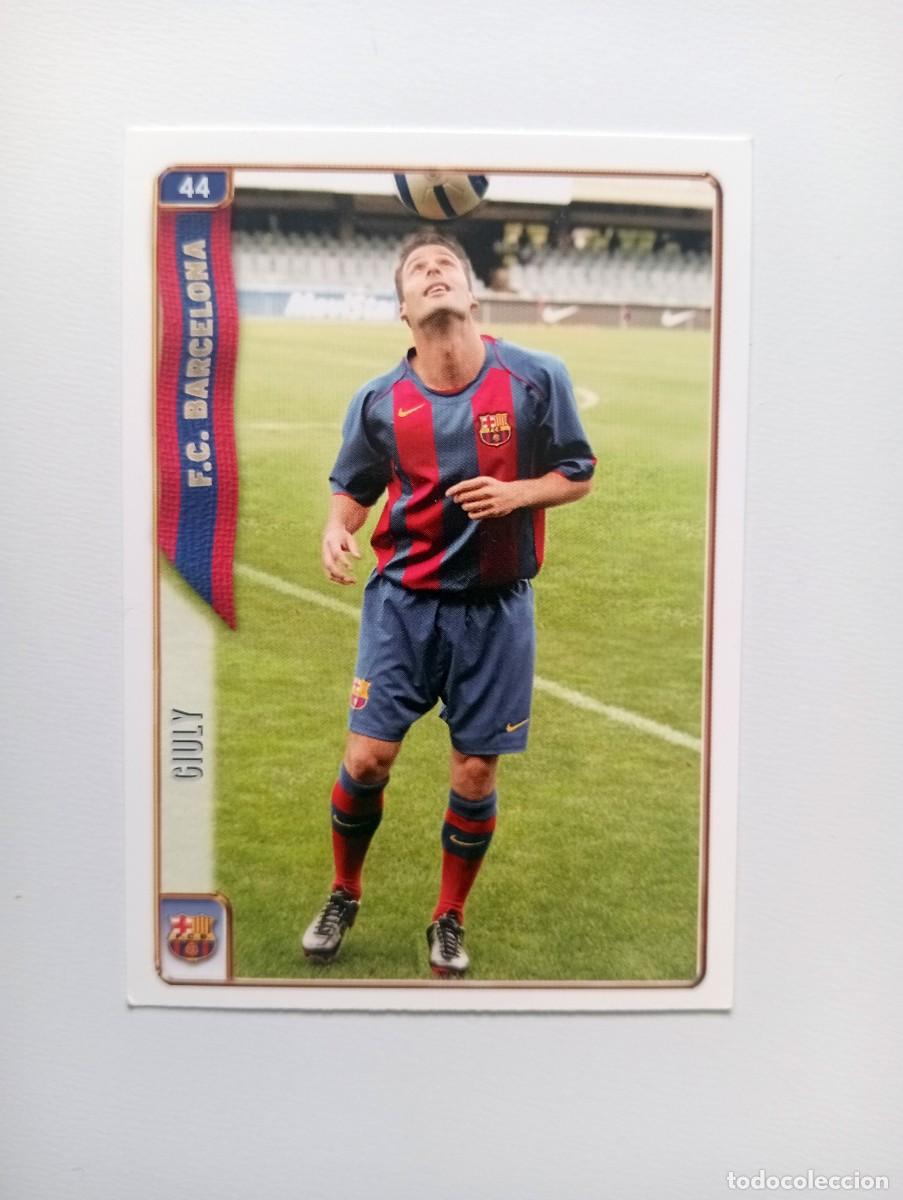 Cromos de f&uacute;tbol: CROMO FUTBOL F.C.BARCELONA MUNDI CROMO 2004-2005: GIULY