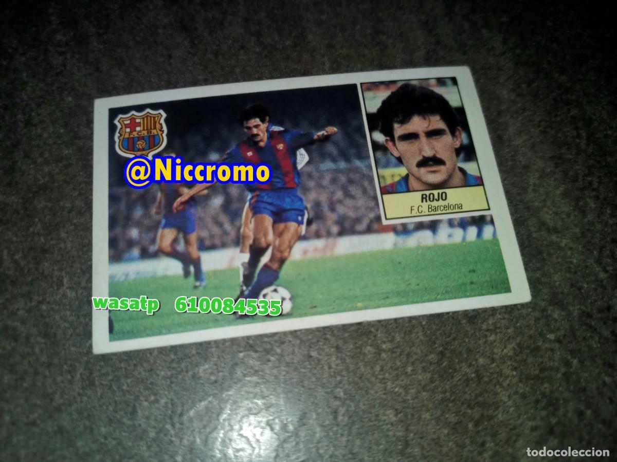 Cromos de f&uacute;tbol: rojo barcelona 1984 1985 ed este 84 85 cromo nuevo sin pegar niccromo