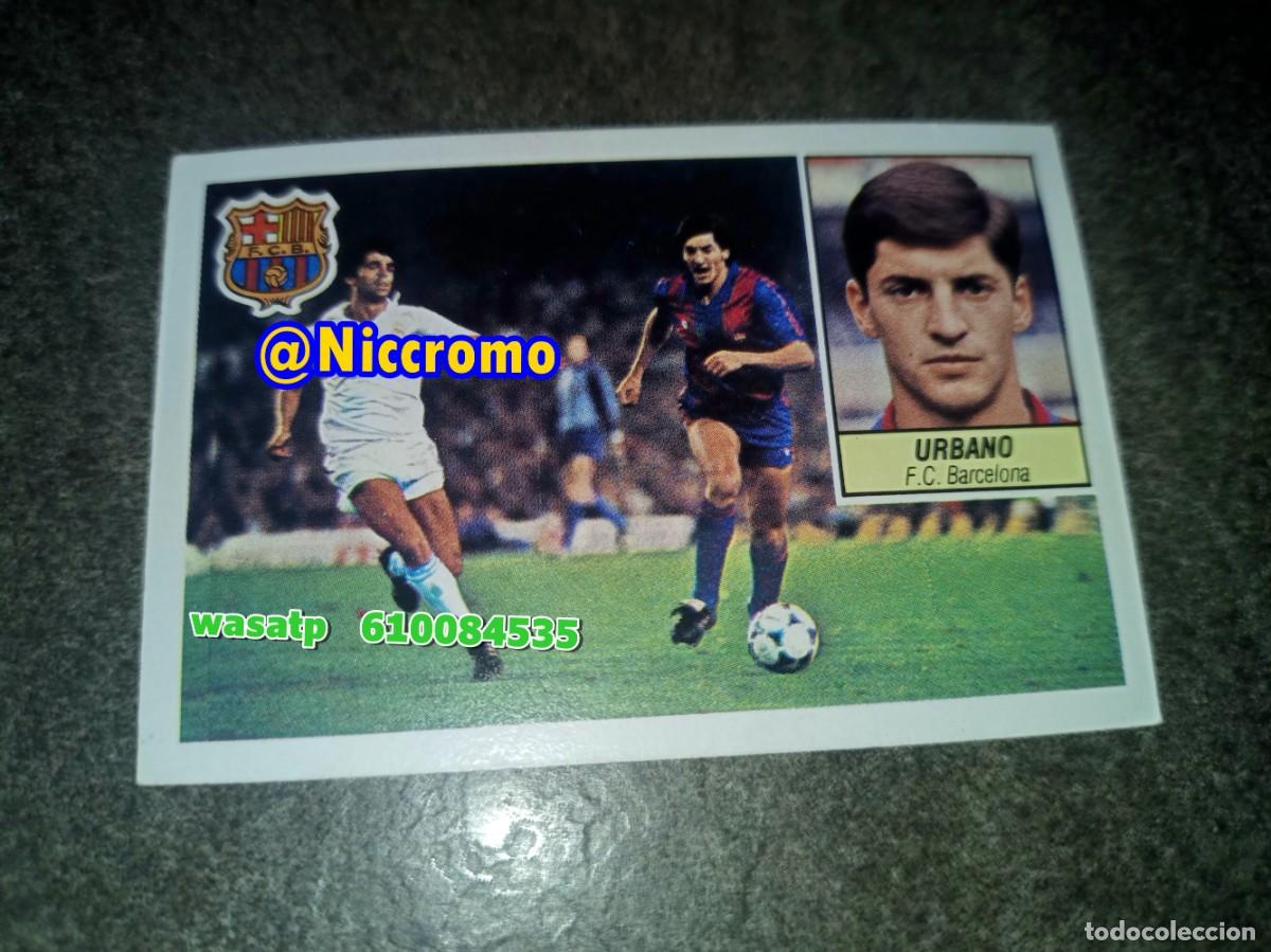 Cromos de f&uacute;tbol: urbano barcelona 1984 1985 ed este 84 85 cromo nuevo sin pegar niccromo