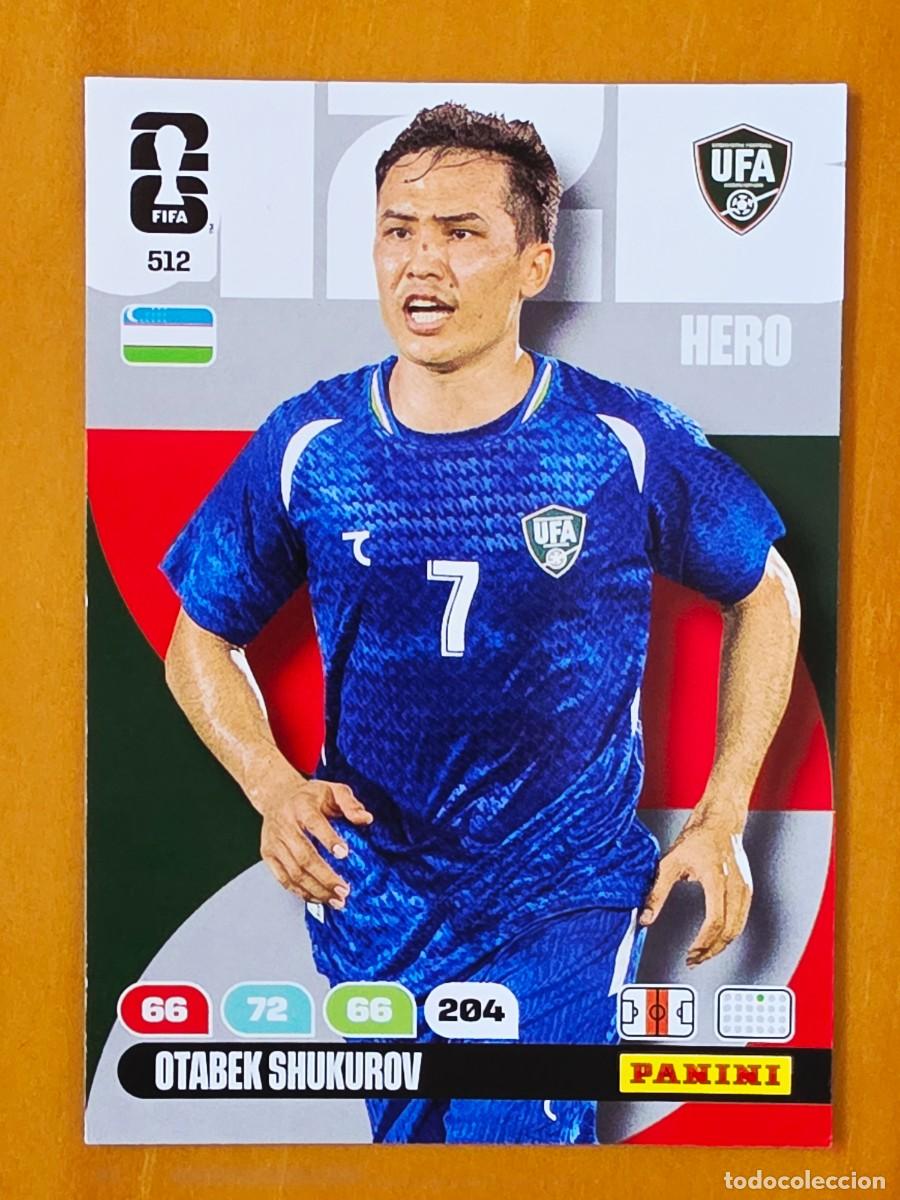 Cromos de f&uacute;tbol: 512 Otabek Shukurov, Hero, Uzbequist&aacute;n, Panini Adrenalyn XL Fifa World Cup 2026, Mundial 26