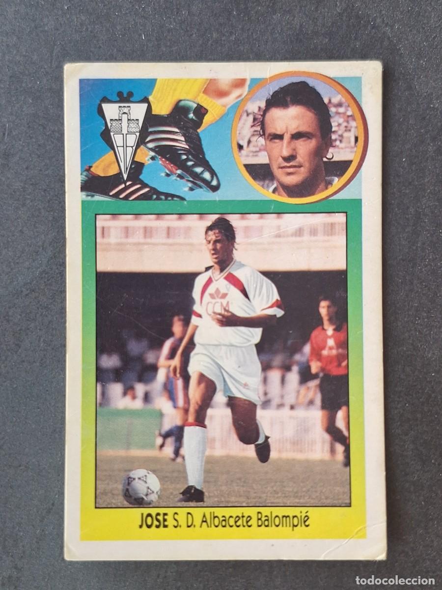 Cromos de f&uacute;tbol: L3 JOSE ALBACETE BALOMPIE FICHAJE 20 LIGA ESTE 1993 1994 93 94 CARTON NUNCA PEGADO SIN PEGAR