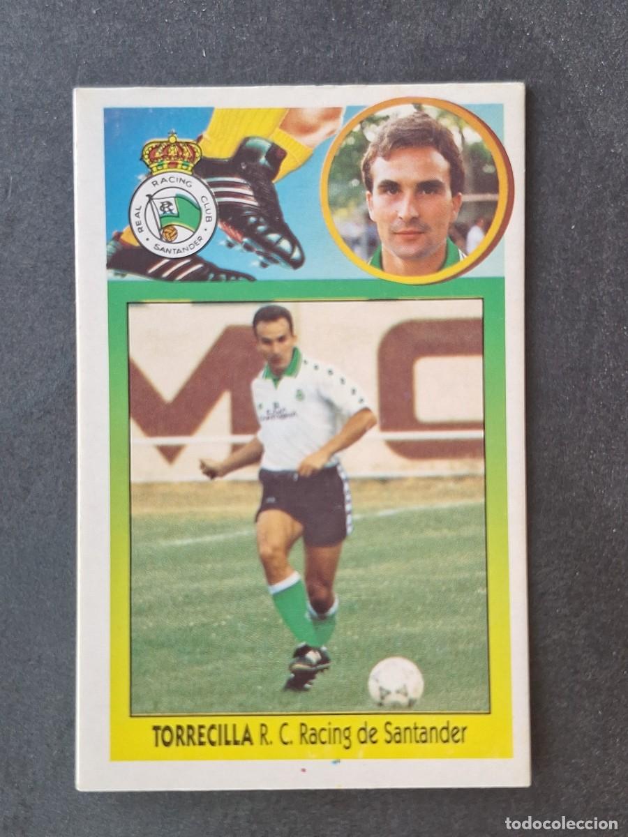 Cromos de f&uacute;tbol: L3 TORRECILLA RACING DE SANTANDER FICHAJE 21 LIGA ESTE 1993 1994 93 94 CARTON NUNCA PEGADO SIN PEGAR