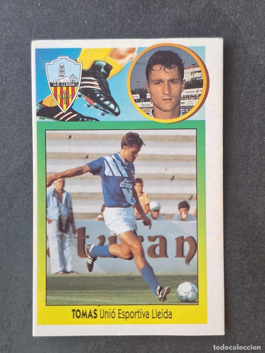 Cromos de f&uacute;tbol: L3 TOMAS VERSION U. E. LLEIDA FICHAJE 22 LIGA ESTE 1993 1994 93 94 CARTON NUNCA PEGADO SIN PEGAR