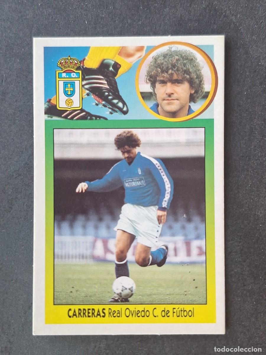 Cromos de f&uacute;tbol: L3 CARRERAS REAL OVIEDO FICHAJE 24 LIGA ESTE 1993 1994 93 94 CARTON NUNCA PEGADO SIN PEGAR