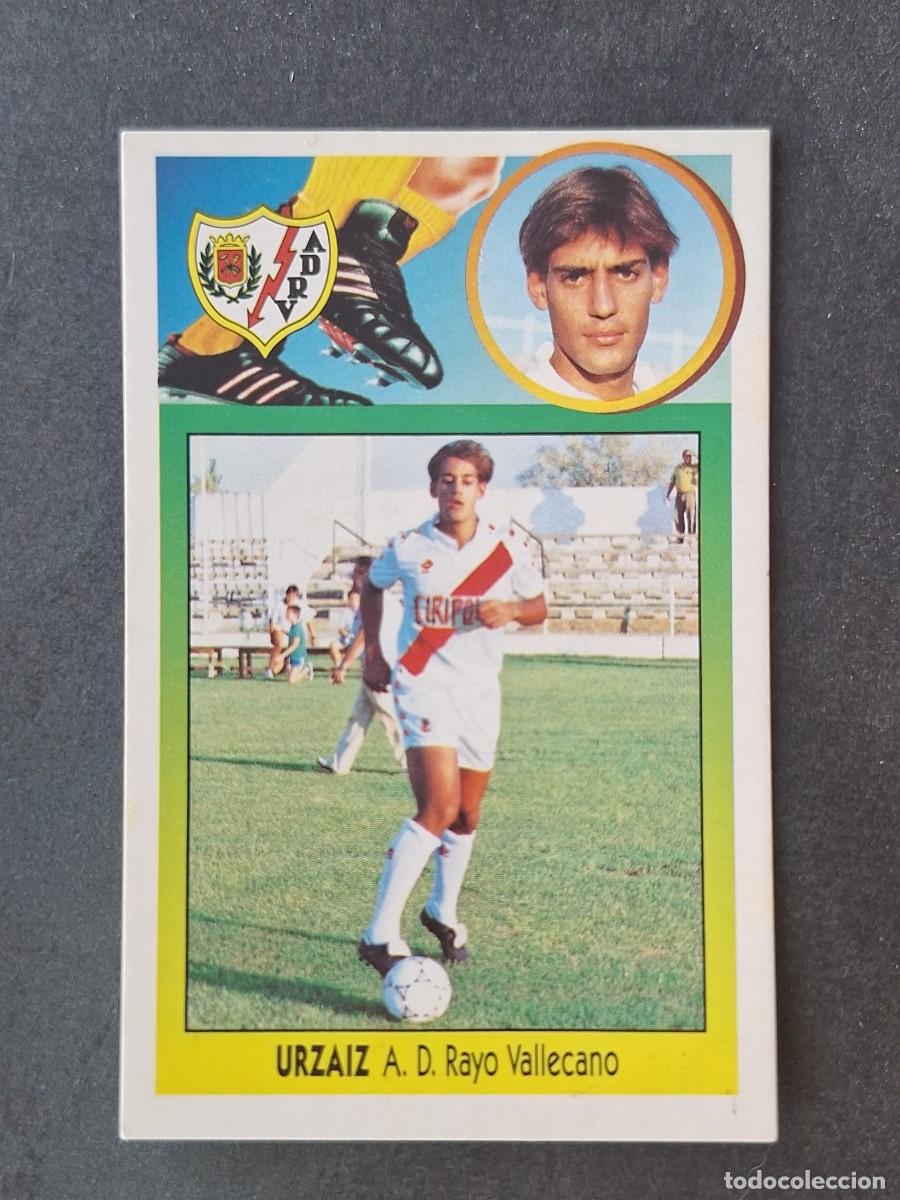 Cromos de f&uacute;tbol: L3 URZAIZ VERSION RAYO VALLECANO FICHAJE 25 LIGA ESTE 1993 1994 93 94 CARTON NUNCA PEGADO SIN PEGAR