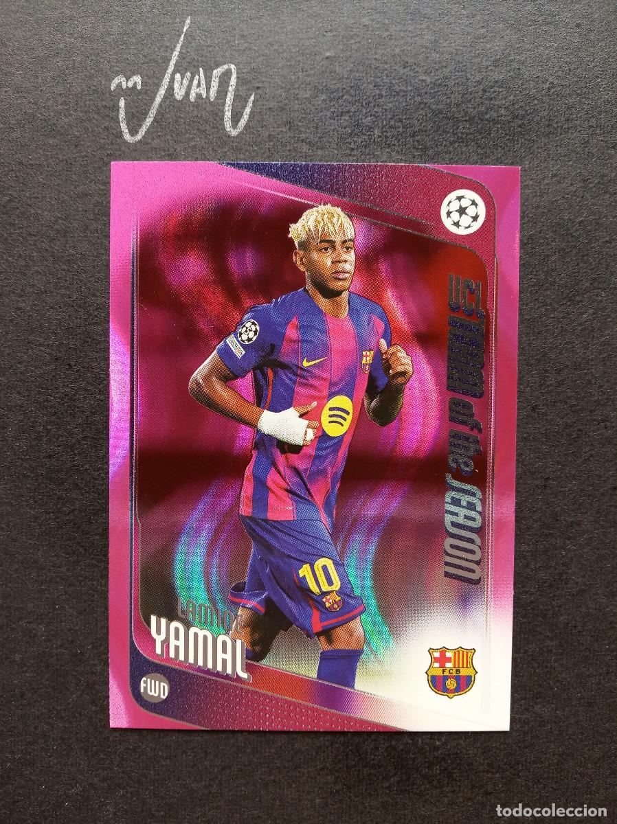 Cromos de f&uacute;tbol: PINK 10 LAMINE YAMAL BARCELONA ESPA&Ntilde;A MUNDIAL ⚽ TOPPS &reg; FLAGSHIP CLUB COMPETITIONS 2025 2026 25 26