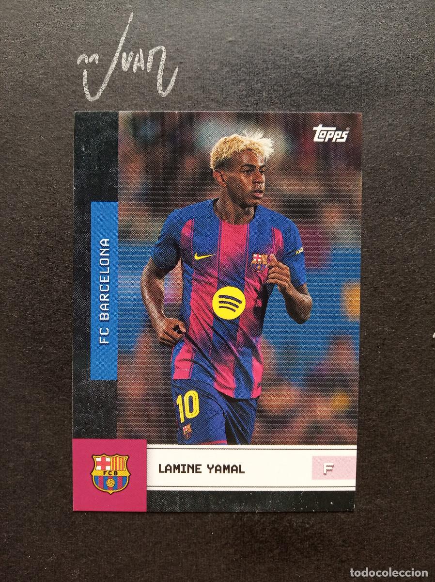 Cromos de f&uacute;tbol: N&ordm; 14 LAMINE YAMAL FC BARCELONA ESPA&Ntilde;A MUNDIAL ⚽ TOPPS &reg; TEAM SET BAR&Ccedil;A 2025 2026 25 26 NUEVO