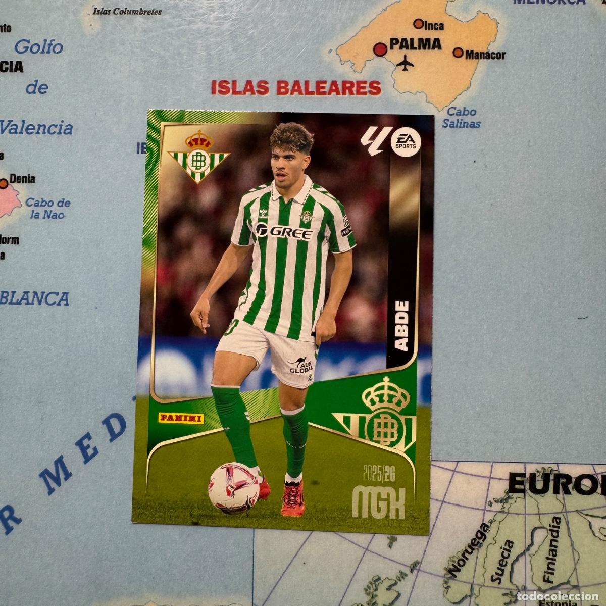 Cromos de f&uacute;tbol: Abde n&uacute;mero 107 del Betis megacracks 25-26 2025-2026