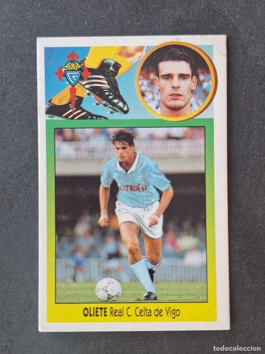 Cromos de f&uacute;tbol: L3 OLIETE CELTA DE VIGO FICHAJE 30 LIGA ESTE 1993 1994 93 94 CARTON NUNCA PEGADO SIN PEGAR