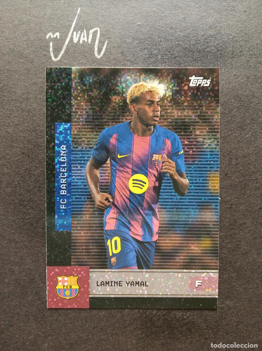 Cromos de f&uacute;tbol: N&ordm; 14 PARALELA STATIC LAMINE YAMAL BARCELONA ESPA&Ntilde;A MUNDIAL ⚽ TOPPS &reg; TEAM SET BAR&Ccedil;A 2025 2026 25 26