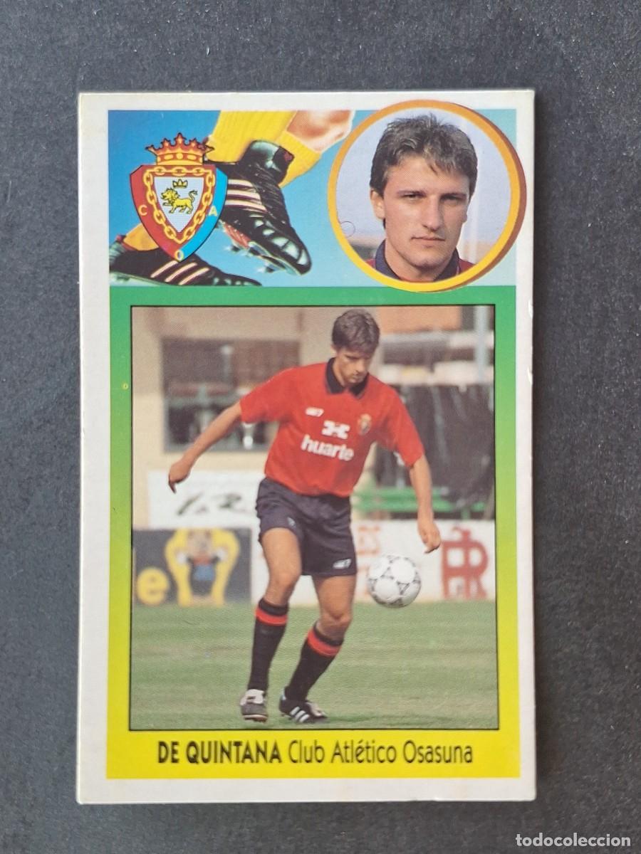 Cromos de f&uacute;tbol: L3 DE QUINTANA C. A. OSASUNA FICHAJE 36 LIGA ESTE 1993 1994 93 94 CARTON NUNCA PEGADO SIN PEGAR
