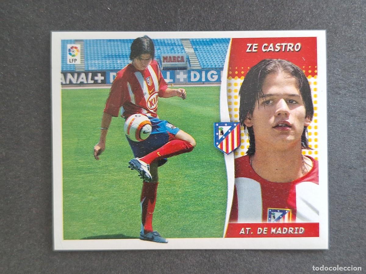 Cromos de f&uacute;tbol: L6 ZE CASTRO ATLETICO DE MADRID LIGA ESTE 2006 2007 06 07 NUNCA PEGADO SIN PEGAR