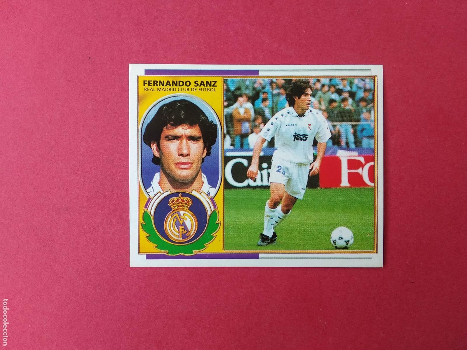 Cromos de f&uacute;tbol: EDICIONES ESTE LIGA 96 97 1996 1997 CROMO NUNCA PEGADO REAL MADRID , FERNANDO SANZ