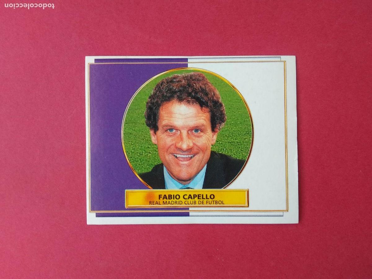 Cromos de f&uacute;tbol: EDICIONES ESTE LIGA 96 97 1996 1997 CROMO NUNCA PEGADO REAL MADRID , FABIO CAPELLO