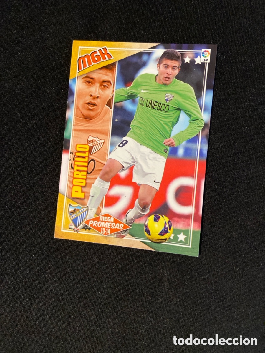 Cromos de f&uacute;tbol: PORTILLO 412 MEGA PROMESAS (M&Aacute;LAGA)