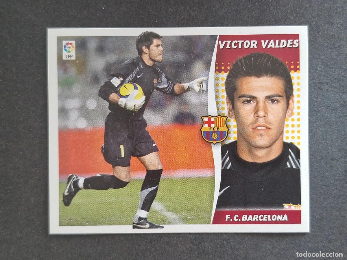 Cromos de f&uacute;tbol: L6 VICTOR VALDES F. C. BARCELONA LIGA ESTE 2006 2007 06 07 NUNCA PEGADO SIN PEGAR